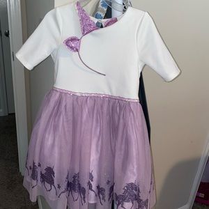 Beautiful Unicorn Dress.Matching Headband included
